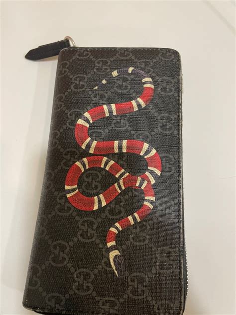 gucci snake apricot|gucci kingsnake wallet.